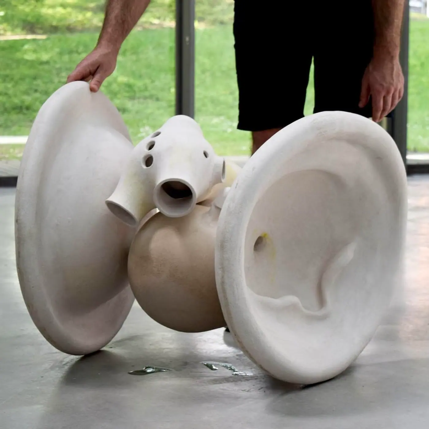 Sculpture en cours de réalisation